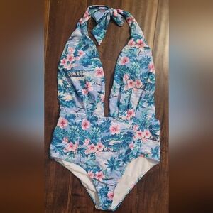 NWT SHEKINI Deep V-Neck Bathing Suit